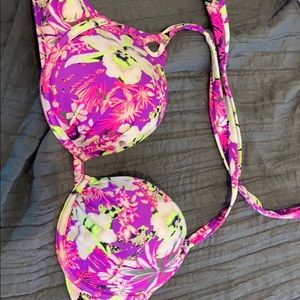 Victoria secret push-up halter bathing suit